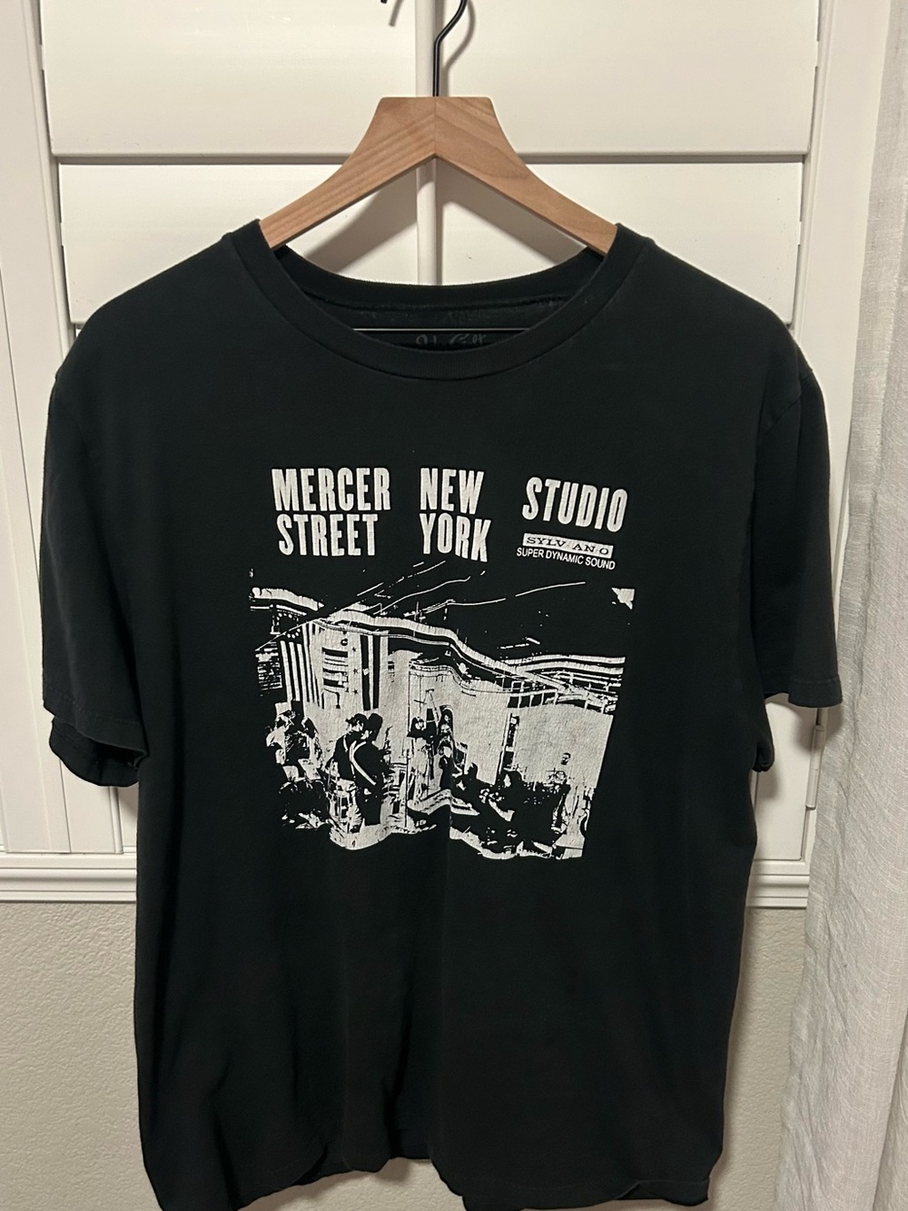 Brandy Melville Black Graphic Mercer Street New York Tee